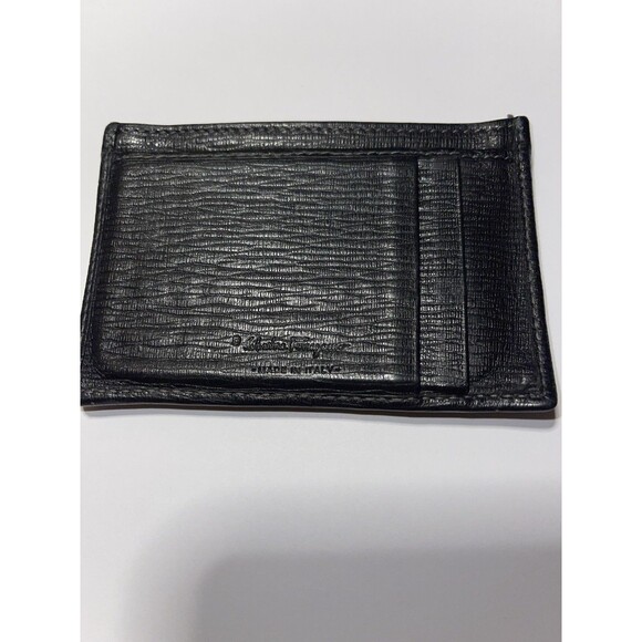 Salvatore Ferragamo Men’s Credit Card Holder Nameplate Calfskin Hammered Finish - Picture 9 of 10